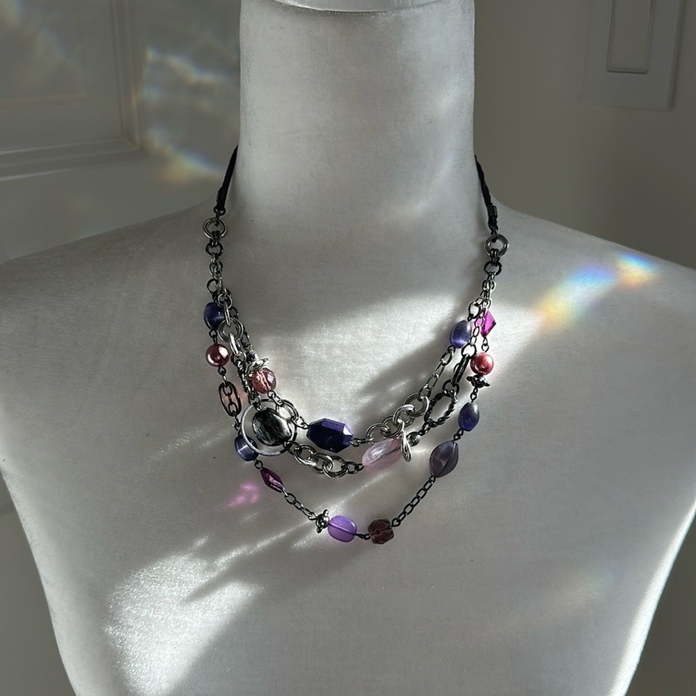 Lia Sophia purple necklace